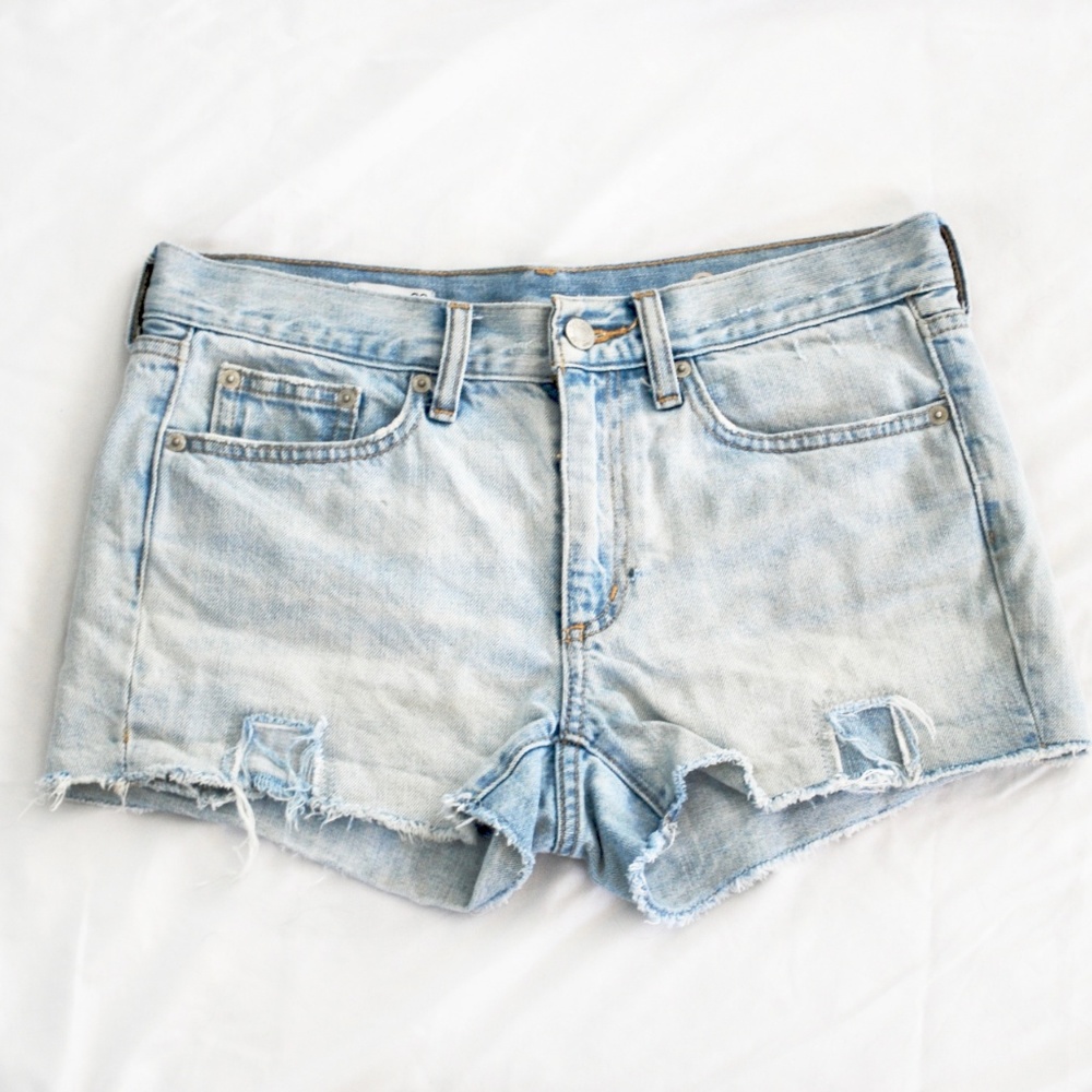 Distressed Denim Shorts - Picture 1 of 4